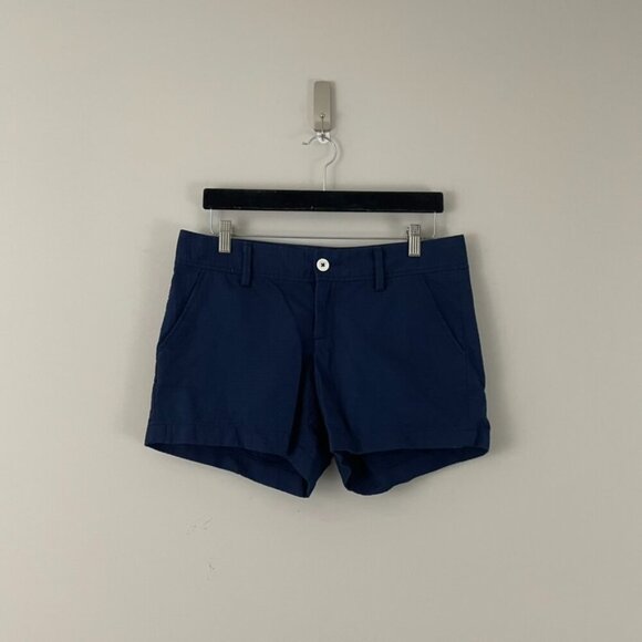 Lilly Pulitzer The Callahan Cotton Shorts in True Navy Size 6 - Picture 1 of 5
